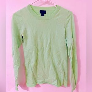 J.Crew Italian Cashmere Seafoam Green Sweater